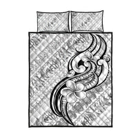 Hawaii Plumeria Lokelani Pikake Lei Quilt Bed Set Ele'ele Polynesian Tattoo