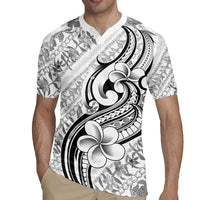 Hawaii Plumeria Lokelani Pikake Lei Rugby Jersey Ele'ele Polynesian Tattoo LT9 - Polynesian Pride