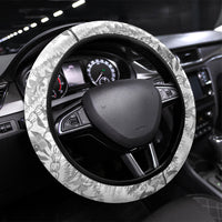Hawaii Plumeria Lokelani Pikake Lei Steering Wheel Cover Ele'ele Polynesian Tattoo
