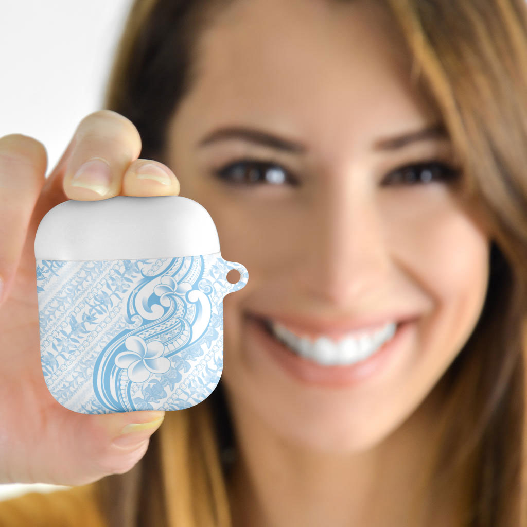 Hawaii Plumeria Lokelani Pikake Lei AirPods Case Uliuli Polynesian Tattoo