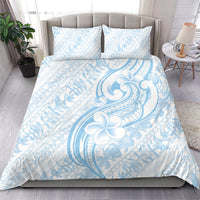 Hawaii Plumeria Lokelani Pikake Lei Bedding Set Uliuli Polynesian Tattoo