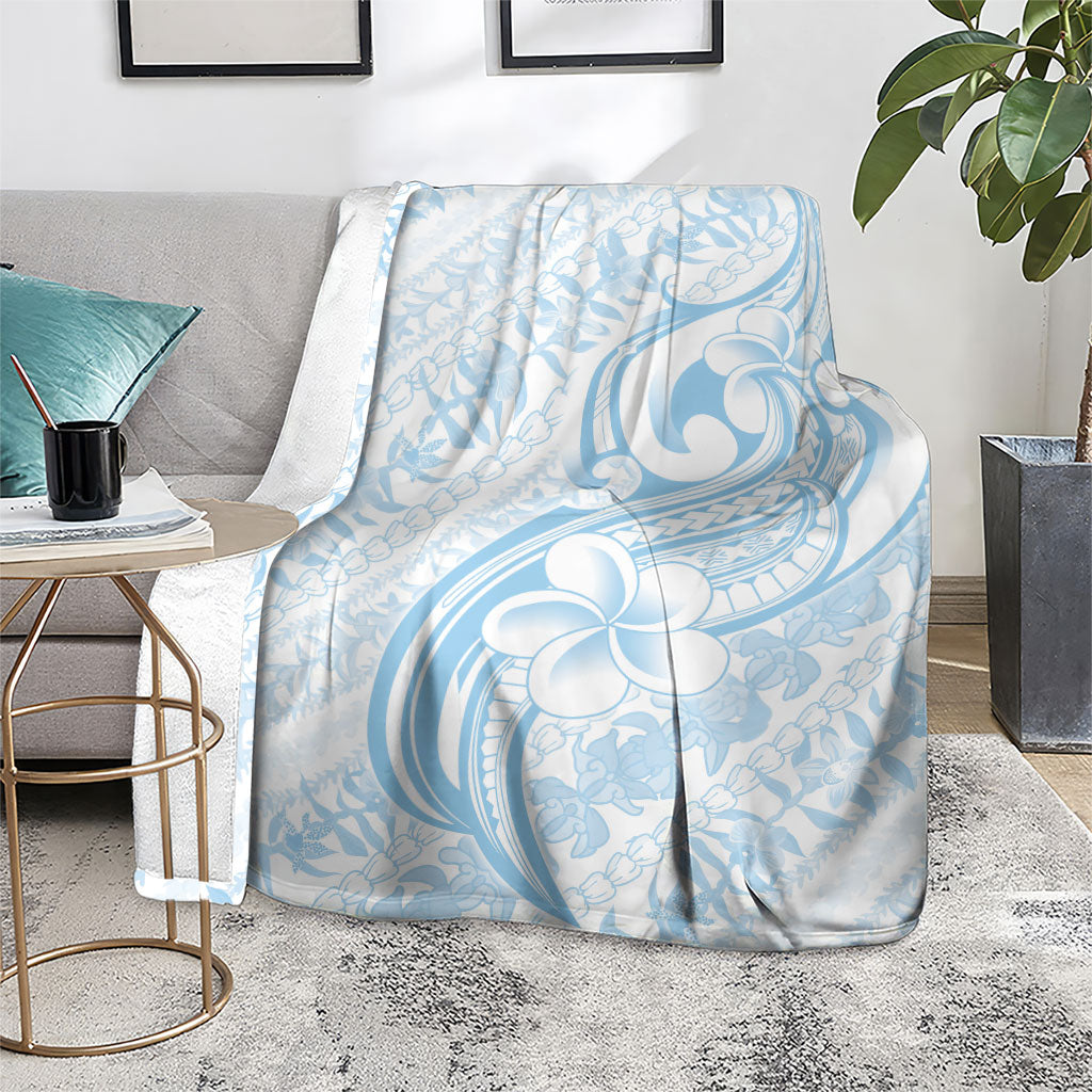 Hawaii Plumeria Lokelani Pikake Lei Blanket Uliuli Polynesian Tattoo LT9 - Polynesian Pride