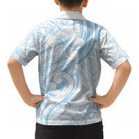 Hawaii Plumeria Lokelani Pikake Lei Kid Hawaiian Shirt Uliuli Polynesian Tattoo LT9 - Polynesian Pride