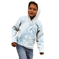 Hawaii Plumeria Lokelani Pikake Lei Kid Hoodie Uliuli Polynesian Tattoo