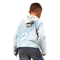 Hawaii Plumeria Lokelani Pikake Lei Kid Hoodie Uliuli Polynesian Tattoo