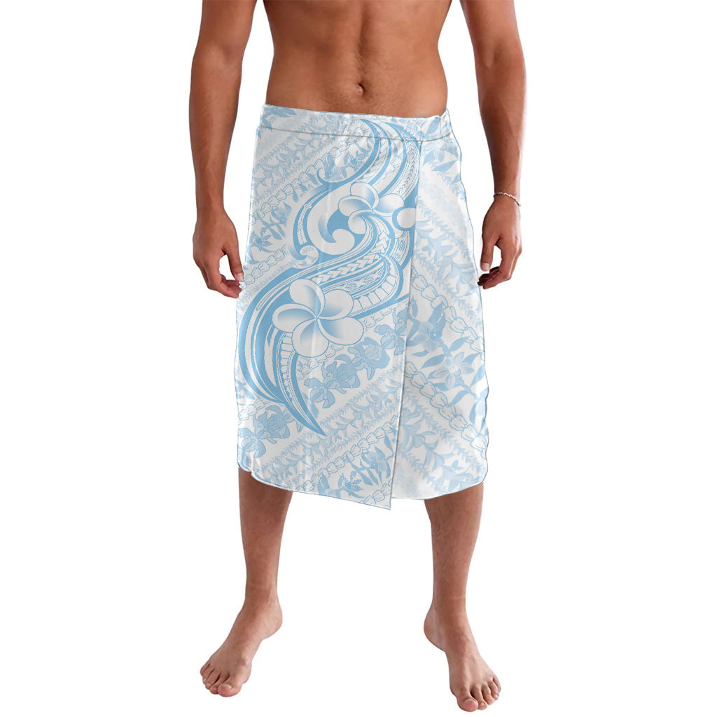 Hawaii Plumeria Lokelani Pikake Lei Lavalava Uliuli Polynesian Tattoo LT9 Blue - Polynesian Pride