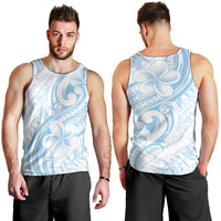 Hawaii Plumeria Lokelani Pikake Lei Men Tank Top Uliuli Polynesian Tattoo