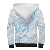 Hawaii Plumeria Lokelani Pikake Lei Sherpa Hoodie Uliuli Polynesian Tattoo LT9 - Polynesian Pride