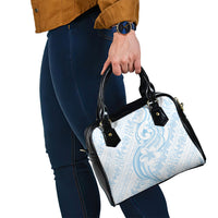 Hawaii Plumeria Lokelani Pikake Lei Shoulder Handbag Uliuli Polynesian Tattoo LT9 - Polynesian Pride