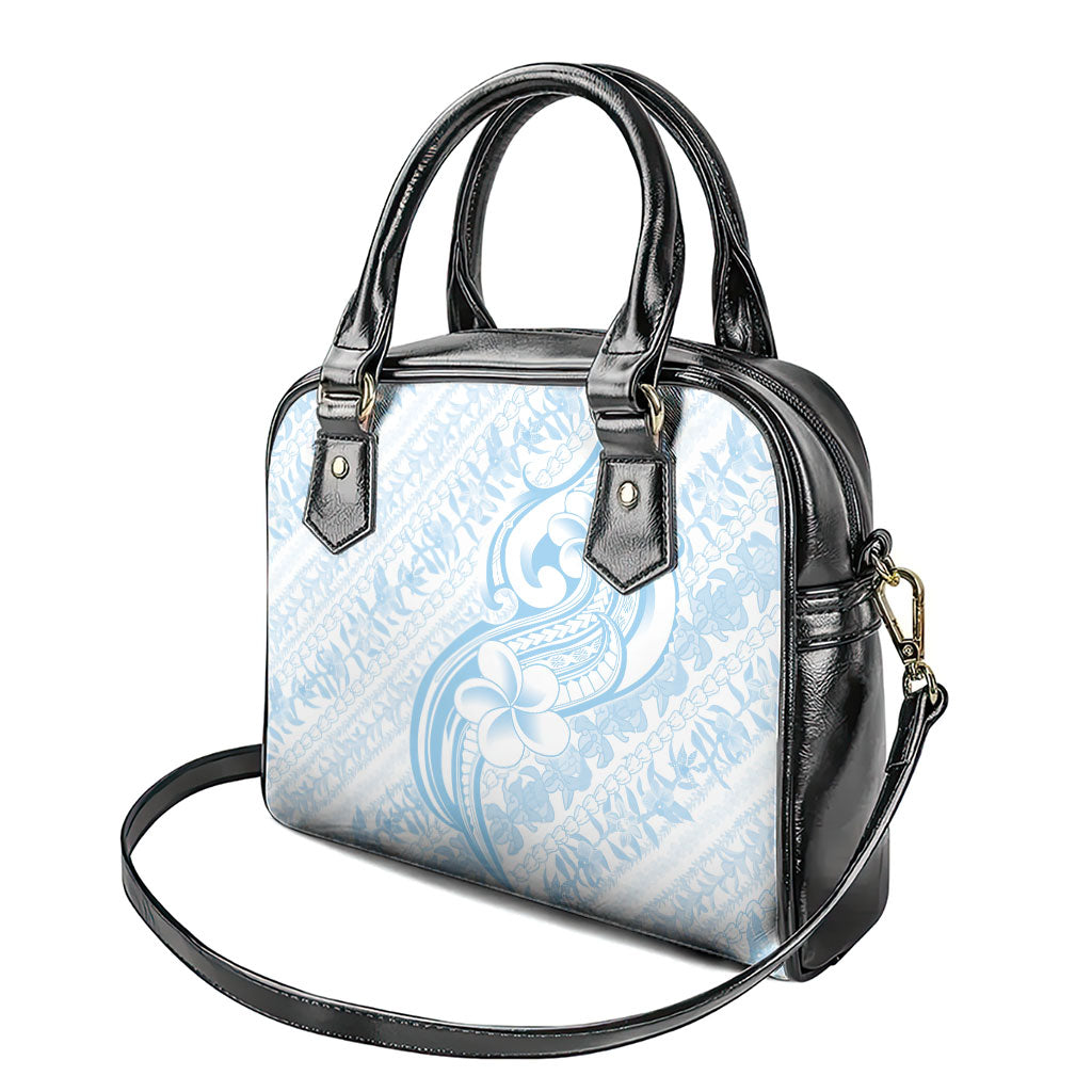 Hawaii Plumeria Lokelani Pikake Lei Shoulder Handbag Uliuli Polynesian Tattoo LT9 - Polynesian Pride