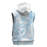 Hawaii Plumeria Lokelani Pikake Lei Sleeveless Hoodie Uliuli Polynesian Tattoo LT9 - Polynesian Pride