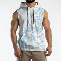 Hawaii Plumeria Lokelani Pikake Lei Sleeveless Hoodie Uliuli Polynesian Tattoo LT9 - Polynesian Pride