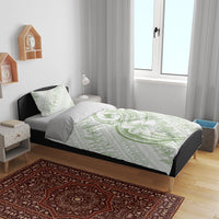 Hawaii Plumeria Lokelani Pikake Lei Bedding Set Oma'oma'o Polynesian Tattoo