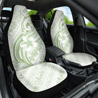 Hawaii Plumeria Lokelani Pikake Lei Car Seat Cover Oma'oma'o Polynesian Tattoo