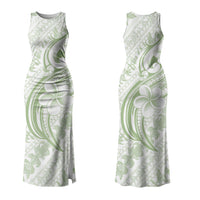 Hawaii Plumeria Lokelani Pikake Lei Couples Matching Tank Maxi Dress and Hawaiian Shirt Oma'oma'o Polynesian Tattoo LT9 - Polynesian Pride