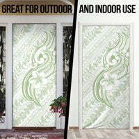 Hawaii Plumeria Lokelani Pikake Lei Door Cover Oma'oma'o Polynesian Tattoo LT9 - Polynesian Pride
