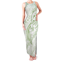 Hawaii Plumeria Lokelani Pikake Lei Family Matching Tank Maxi Dress and Hawaiian Shirt Oma'oma'o Polynesian Tattoo