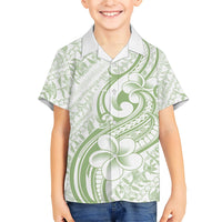 Hawaii Plumeria Lokelani Pikake Lei Family Matching Tank Maxi Dress and Hawaiian Shirt Oma'oma'o Polynesian Tattoo