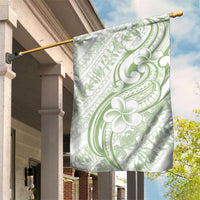 Hawaii Plumeria Lokelani Pikake Lei Garden Flag Oma'oma'o Polynesian Tattoo LT9 House Flag Green - Polynesian Pride
