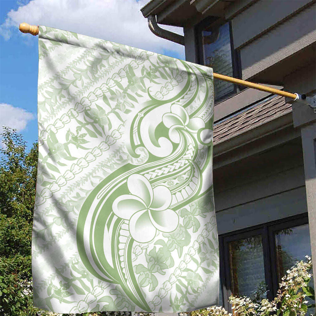 Hawaii Plumeria Lokelani Pikake Lei Garden Flag Oma'oma'o Polynesian Tattoo LT9 - Polynesian Pride