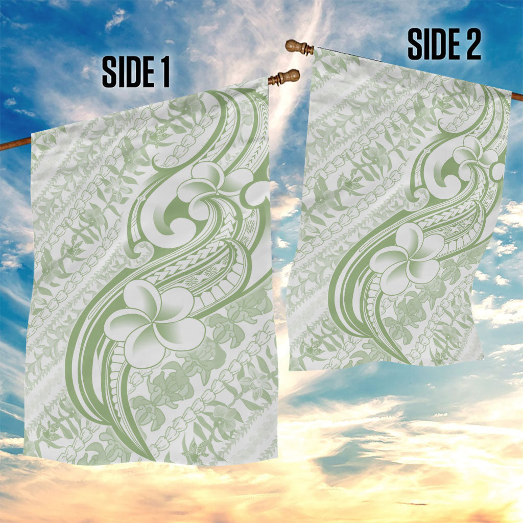 Hawaii Plumeria Lokelani Pikake Lei Garden Flag Oma'oma'o Polynesian Tattoo LT9 - Polynesian Pride