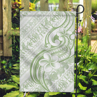 Hawaii Plumeria Lokelani Pikake Lei Garden Flag Oma'oma'o Polynesian Tattoo LT9 Garden Flag Green - Polynesian Pride