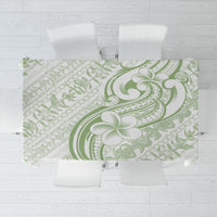 Hawaii Plumeria Lokelani Pikake Lei Tablecloth Oma'oma'o Polynesian Tattoo LT9 Green - Polynesian Pride