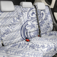 Hawaii Plumeria Lokelani Pikake Lei Back Car Seat Cover Navy Blue Polynesian Tattoo LT9 - Polynesian Pride