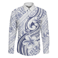 Hawaii Plumeria Lokelani Pikake Lei Family Matching Summer Maxi Dress and Hawaiian Shirt Navy Blue Polynesian Tattoo