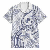 Hawaii Plumeria Lokelani Pikake Lei Hawaiian Shirt Navy Blue Polynesian Tattoo LT9 Navy Blue - Polynesian Pride