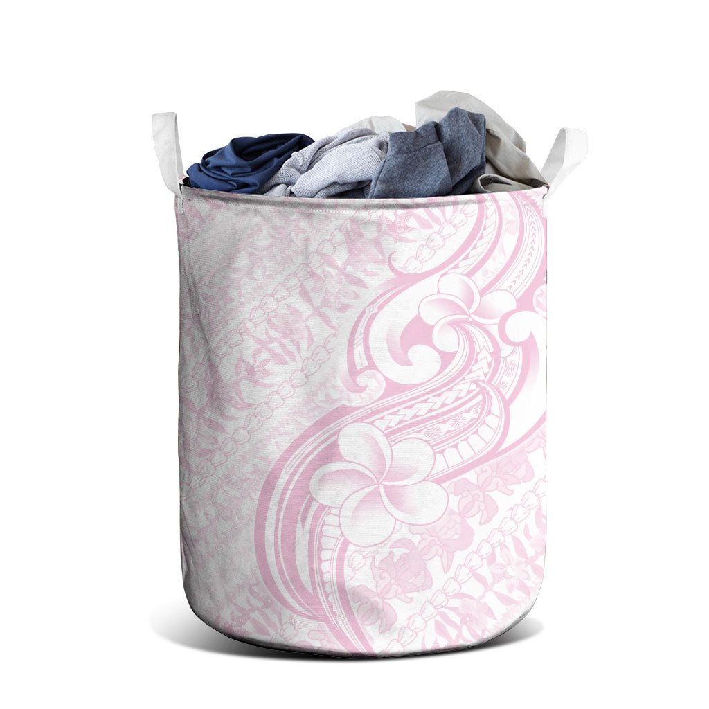 Hawaii Plumeria Lokelani Pikake Lei Laundry Basket Poni Mama Polynesian Tattoo