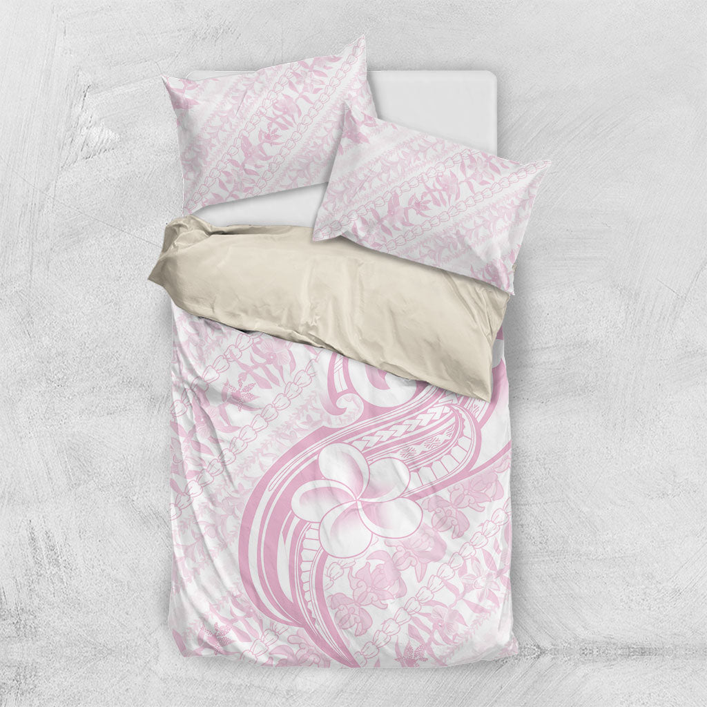 Hawaii Plumeria Lokelani Pikake Lei Bedding Set Poni Mama Polynesian Tattoo