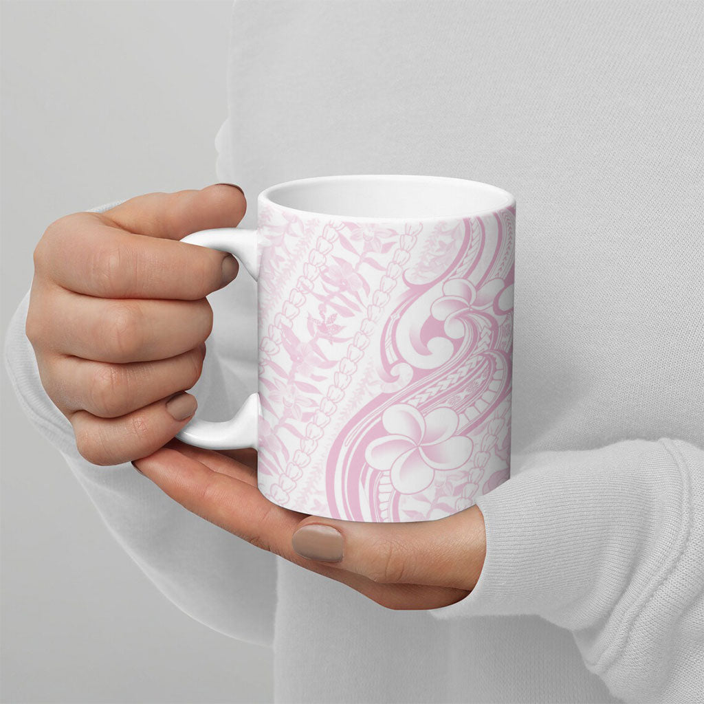 Hawaii Plumeria Lokelani Pikake Lei Ceramic Mug Poni Mama Polynesian Tattoo LT9 - Polynesian Pride
