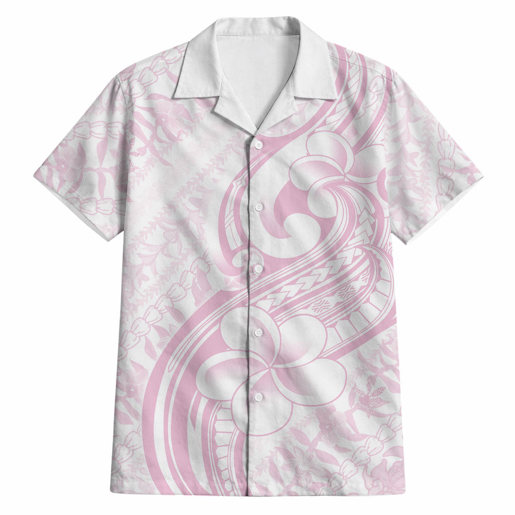 Hawaii Plumeria Lokelani Pikake Lei Hawaiian Shirt Poni Mama Polynesian Tattoo LT9 Pink - Polynesian Pride