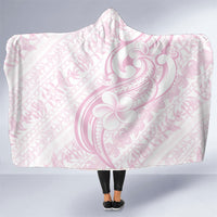 Hawaii Plumeria Lokelani Pikake Lei Hooded Blanket Poni Mama Polynesian Tattoo