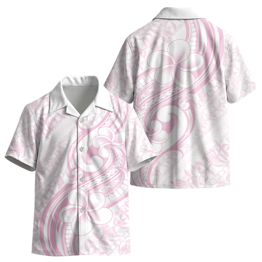 Hawaii Plumeria Lokelani Pikake Lei Kid Hawaiian Shirt Poni Mama Polynesian Tattoo LT9 - Polynesian Pride