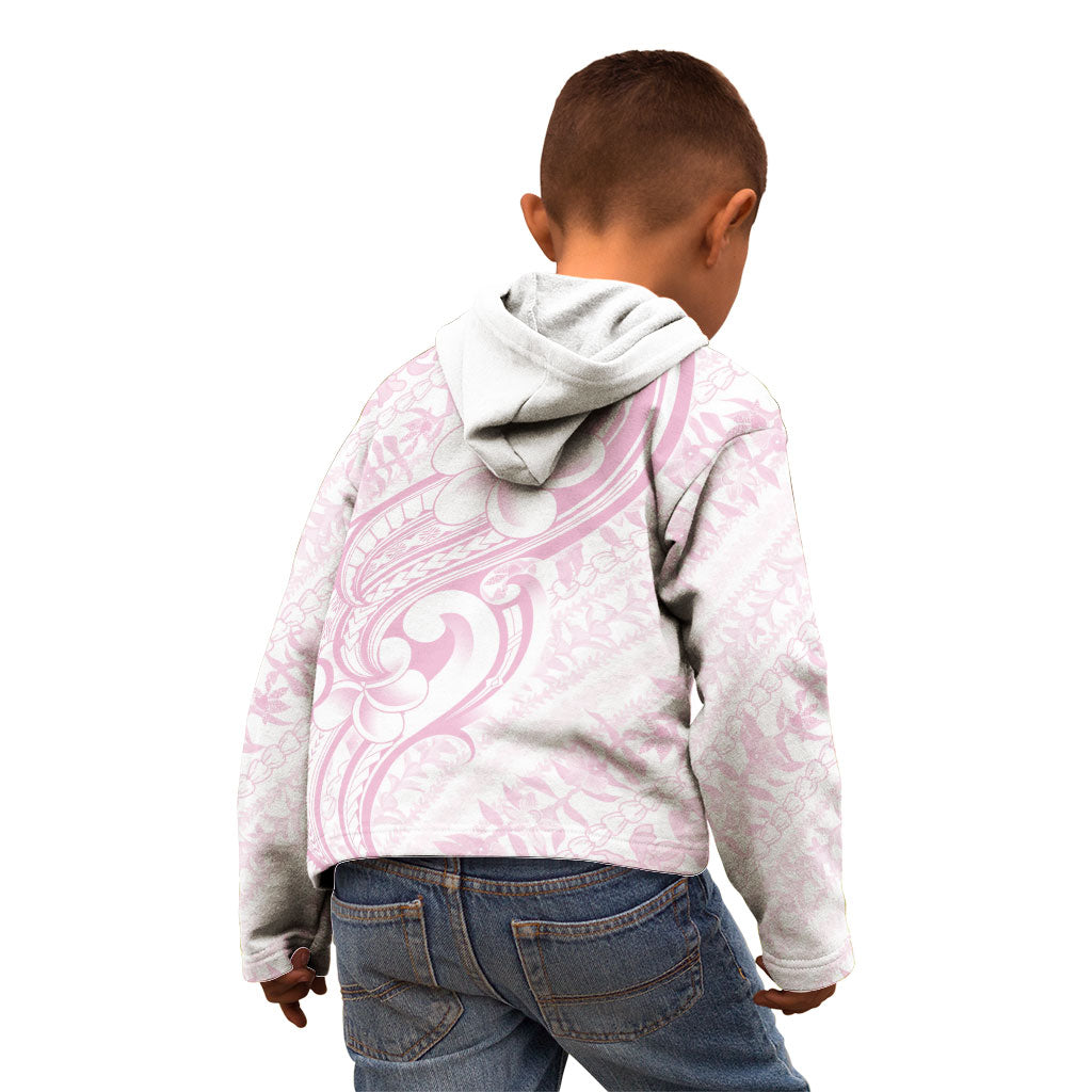 Hawaii Plumeria Lokelani Pikake Lei Kid Hoodie Poni Mama Polynesian Tattoo