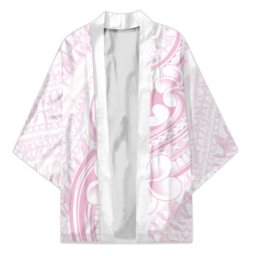 Hawaii Plumeria Lokelani Pikake Lei Kimono Poni Mama Polynesian Tattoo LT9 Unisex Pink - Polynesian Pride