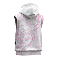 Hawaii Plumeria Lokelani Pikake Lei Sleeveless Hoodie Poni Mama Polynesian Tattoo