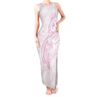Hawaii Plumeria Lokelani Pikake Lei Tank Maxi Dress Poni Mama Polynesian Tattoo