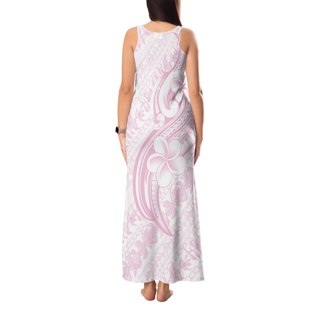 Hawaii Plumeria Lokelani Pikake Lei Tank Maxi Dress Poni Mama Polynesian Tattoo