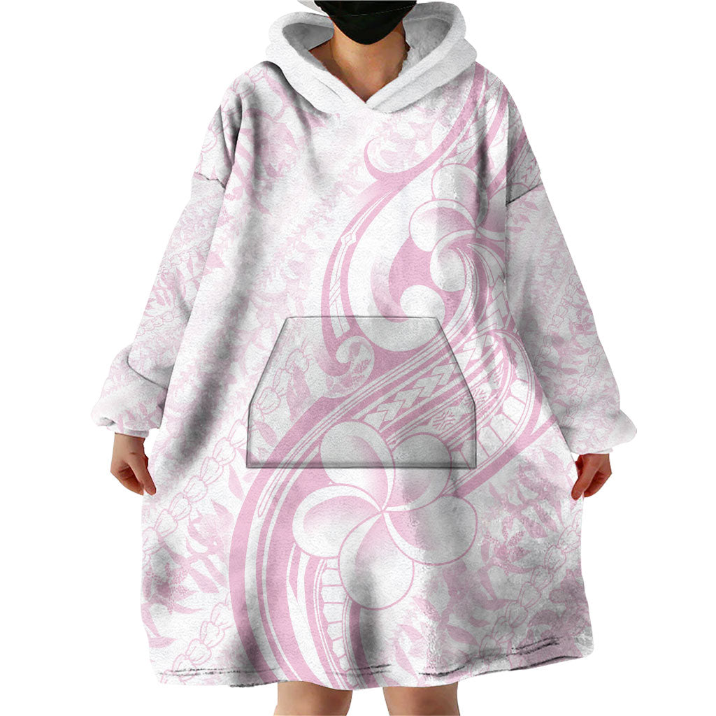 Hawaii Plumeria Lokelani Pikake Lei Wearable Blanket Hoodie Poni Mama Polynesian Tattoo