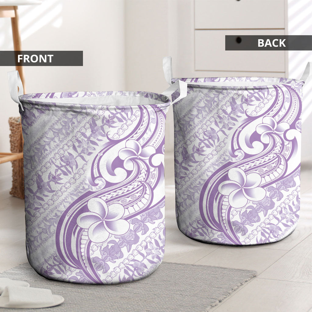 Hawaii Plumeria Lokelani Pikake Lei Laundry Basket Poni Polynesian Tattoo