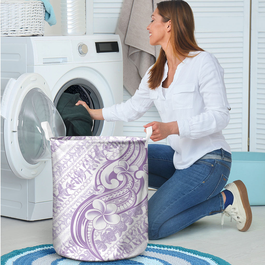 Hawaii Plumeria Lokelani Pikake Lei Laundry Basket Poni Polynesian Tattoo