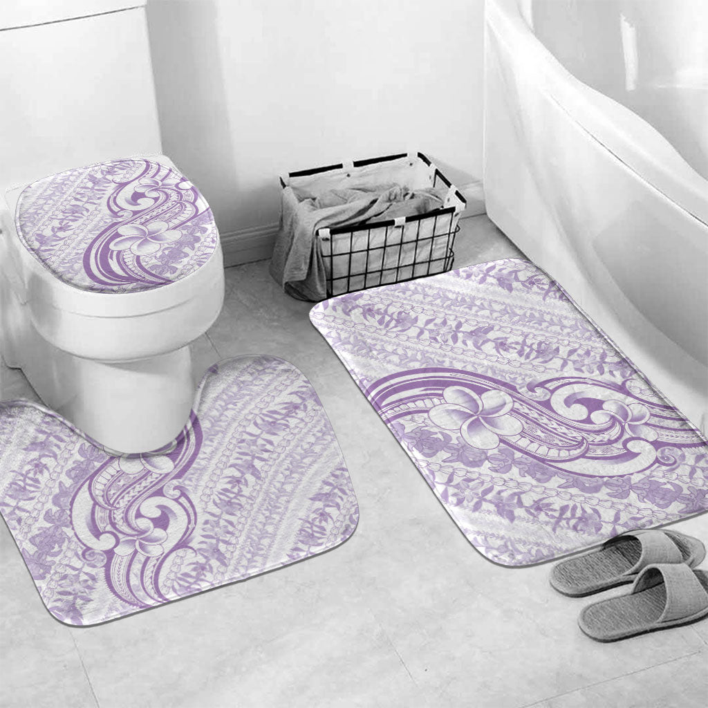Hawaii Plumeria Lokelani Pikake Lei Bathroom Set Poni Polynesian Tattoo