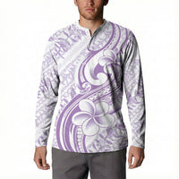 Hawaii Plumeria Lokelani Pikake Lei Button Sweatshirt Poni Polynesian Tattoo LT9 - Polynesian Pride