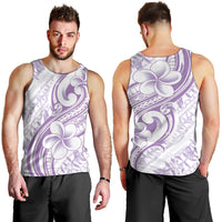Hawaii Plumeria Lokelani Pikake Lei Men Tank Top Poni Polynesian Tattoo