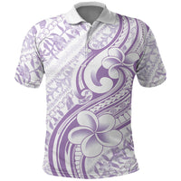 Hawaii Plumeria Pikake Lei – Polo Shirt – Polynesian Tattoo Pattern LT9 Purple - Polynesian Pride