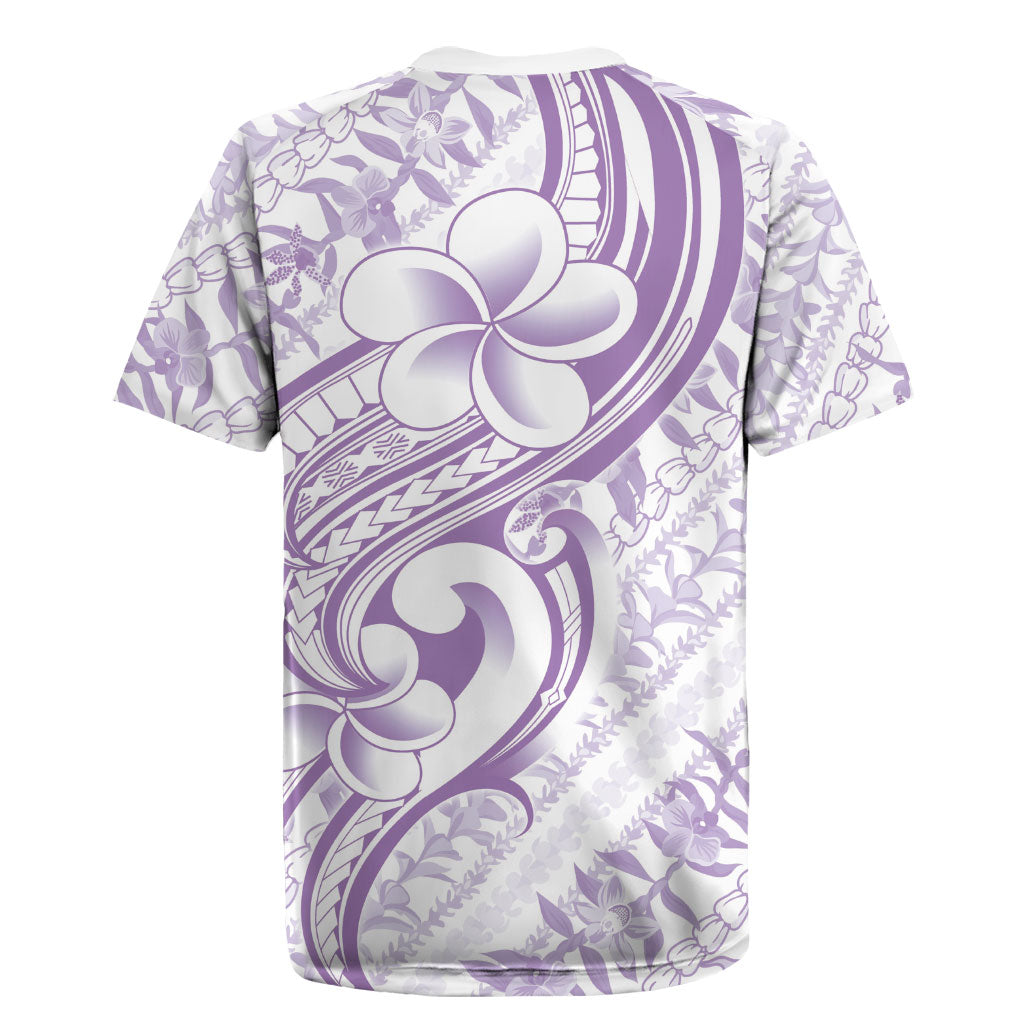Hawaii Plumeria Lokelani Pikake Lei Rugby Jersey Poni Polynesian Tattoo LT9 - Polynesian Pride