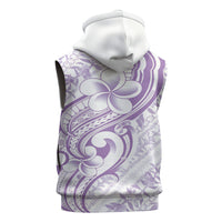 Hawaii Plumeria Lokelani Pikake Lei Sleeveless Hoodie Poni Polynesian Tattoo